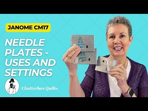 Janome CM17 Needle Plates and Settings