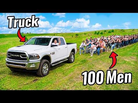 100 People vs. Truck!