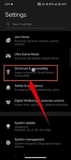 Vivoy200e 5g me one hand mode kase kare | How to enable one hand mode in vivoy200e 5g #shorts