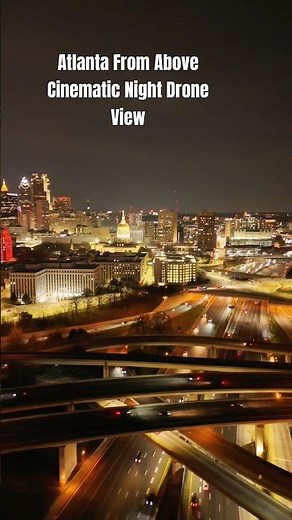 Atlanta From Above 🌃 Cinematic Night Drone View