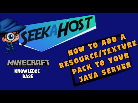 How to Add a Resource pack (Texture Pack) to your Java Server