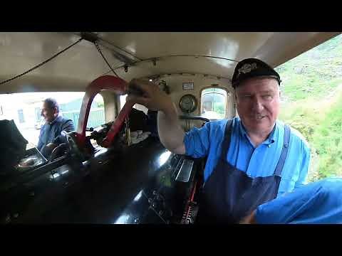 Ride in the cabin of a Double Fairlie steam locomotive - The David Lloyd George