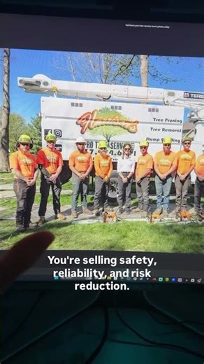 If you are a tree removal business, your marketing should show more than the final result