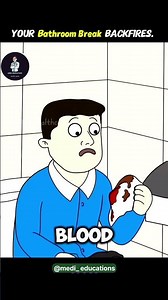 Why you shouldn’t sit on the toilet for too long #haemorrhoid #shortsfeed #shorts #animation #health