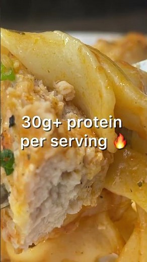 High Protein One Pan Chicken Meatball Pasta 🍝 Easy Healthy Dinner
