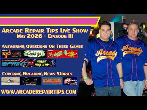 Arcade Repair Tips - Live Show Episode 111 - Galaga Power Cord Conundrum