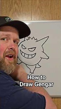 how to draw Gengar