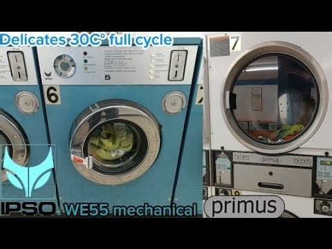 Vintage IPSO WE 55 mechanical commercial washer - Synthetics II 30C° (full cycle)