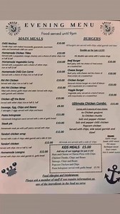 Open tonight from 5:30pm Here is our new menu. Also available as take away. | The Anchor Bar and Grill