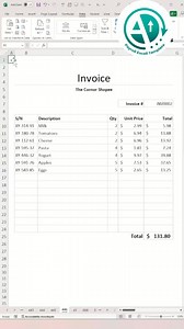 8.1K views · 52 reactions | How to create invoice template in Excel. | Payroll Excel Template | Facebook