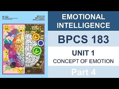 EMOTIONAL INTELLIGENCE | BPCS 183 | unit-1 [Part-4] | IGNOU