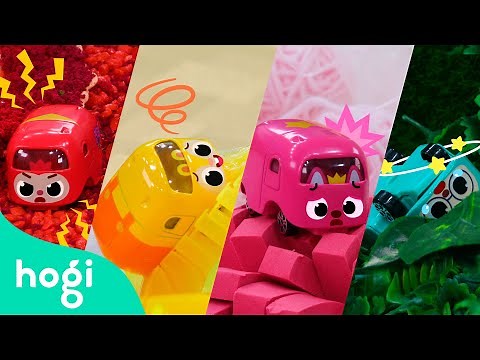 Learn colors with the Wheels on the Bus and Toy Car | Pinkfong & Hogi | Learn with Hogi