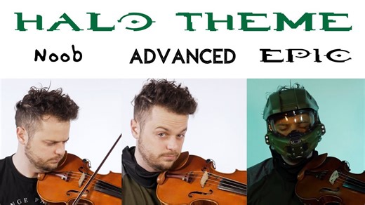5 Levels of the Halo Theme – From Noob to EPIC Spartan Mode 🎻🕊️