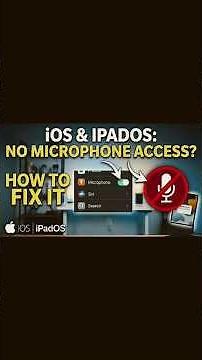 How to Allow Microphone Access on iPhone / iPad (Easy Fix) #ipad