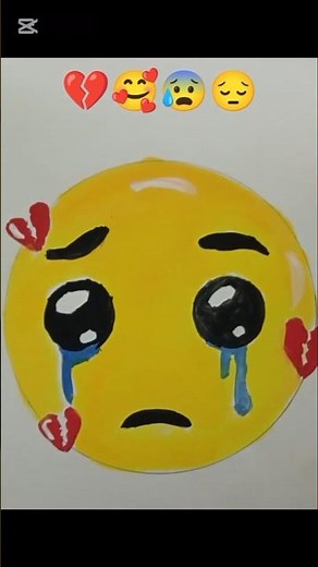 Draw sad emoji 😭💔😞#viralvideo#drawing#sadsong