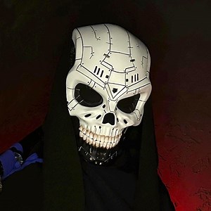 Cyberpunk Skull Mask: Wearable Futuristic Helmet for Cosplay, Halloween Cyber Mask - Etsy