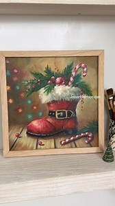 🎨✨ Step into the holiday spirit with Santa’s Boot! Join me Saturday, Nov 23rd at 2pm ET for this festive step-by-step acrylic painting tutorial. Watch it live on Facebook, YouTube, or my Website’s Watch Free page. . . . #learntopaint #holidayart #paintingtutorial #stepbystepart #acrylicpainting #festiveart #christmascrafts #santasboot #holidaydecor | Jesse Robertson