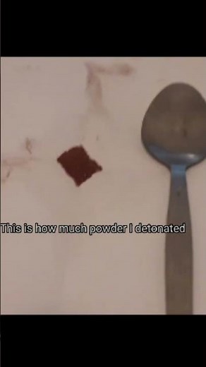 Homemade explosive powder test