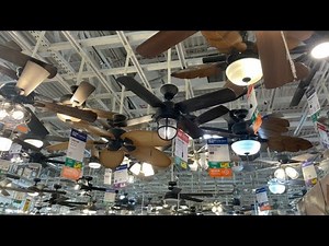 Many Ceiling Fans at Home Depot