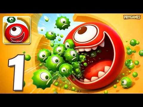 Hungry Balls - Gameplay Walkthrough Part 1 - Red Ball Brain Hungry Puzzle (Android, iOS)