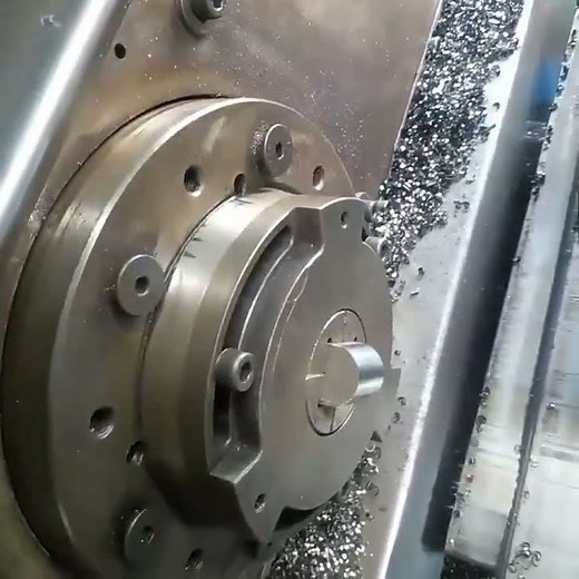 #cnc Face Radius Milling @ Polygon Turning Machine