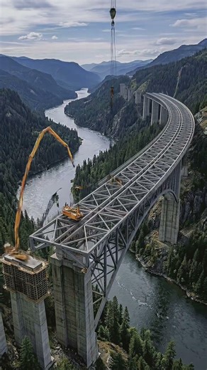 This Bridge Construction Timelapse is Insane 😱 #megaproject #engineering