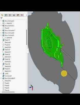 Problem in parting surfaces / in complicated mold / in Solidworks