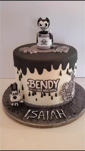 Unique Bendy and the Ink Machine Cake Design