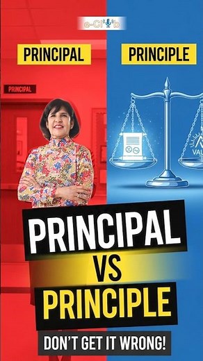 Principal vs Principle ✨ Easy Trick to Remember the Difference #eclub