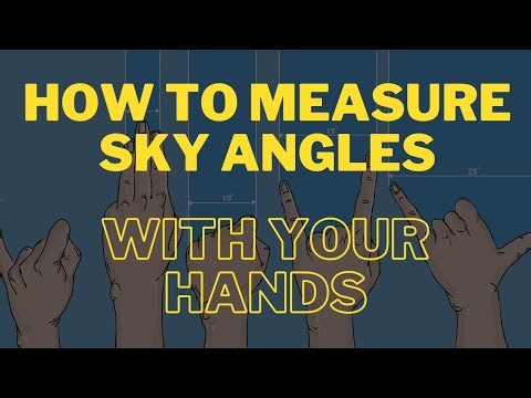 How to Measure Night Sky Angles With Your Hands