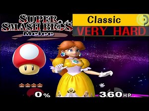Super Smash Bros. Melee - Classic Mode Gameplay with Giant Daisy