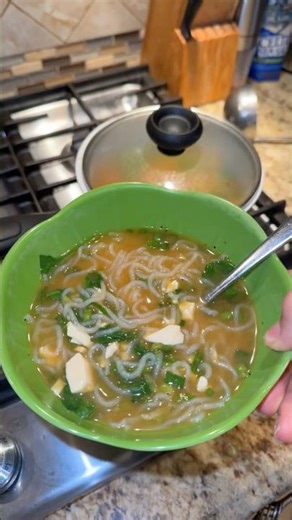Im just a miso soup with shirataki noodles type of girl🍜😋 #misosoup #misosoupgirly