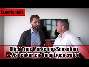 Klick-Tipp: Marketing-Sensation – Visitenkarten-Umsatzgenerator!