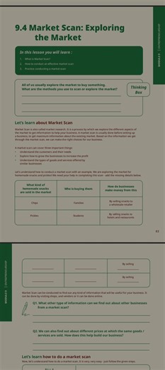 Questions on Market Scan  Q1. What other type of information ca... | Filo