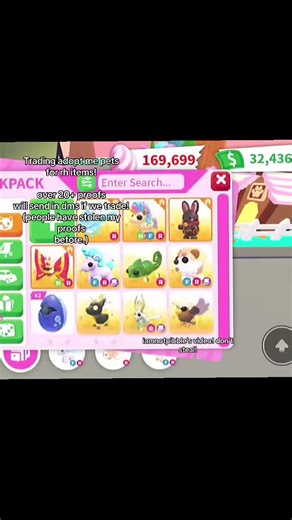 Dm me to tradee!! dms open to all 𐔌՞ ܸ.ˬ.ܸ՞𐦯 lmk if you have any questions or want to see my proofs! I have over 20 video proofs ꉂ(˵˃ ᗜ ˂˵) Due to recent scams i’m ngf! if you’re not comfortable with that, don’t offer to trade :) #royalhigh #crosstrade #adoptme #roblox #fyp