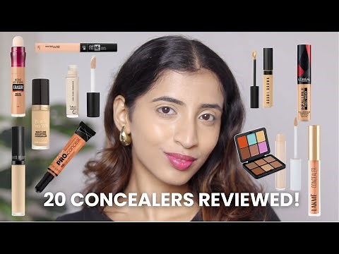 In-depth Swatch & Review of 20 Concealers for Indian Skin Tone! | Urvee