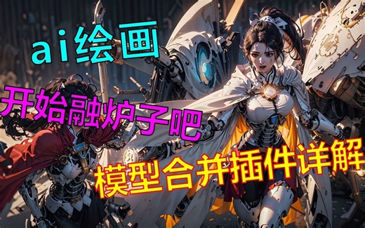 【AI绘画进阶教程】超级模型融合插件详解 大模型合并✓ xy对比融合图✓ MBW分层融合✓Stable Diffusion webUI绘图软件实操教学