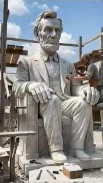 How the Ultra Realistic Statue of Abraham Lincoln Was Made! #abrahamlincoln #history #art #shorts