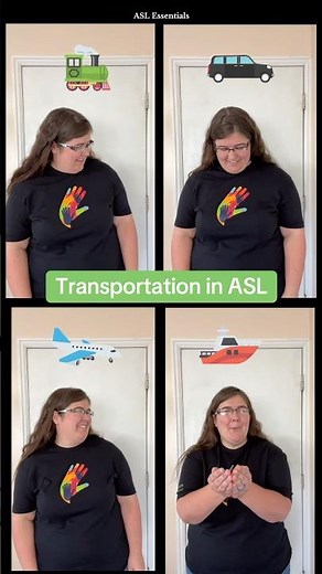 4 Transportation Signs in ASL 🚙 🚂 ✈️ ⛵️ | ASL Essentials