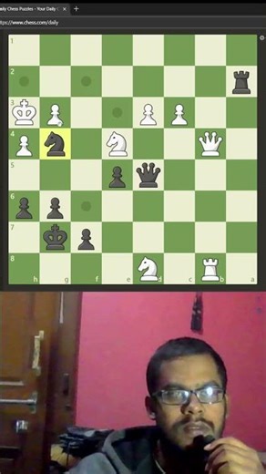 🤯 CRAZY Chess Puzzle! Can You Solve It? #ChessPuzzle #Tactics