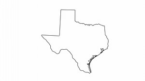 Download Texas state map sketch animation for free
