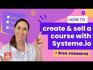 How to create and sell an online course with Systeme.io