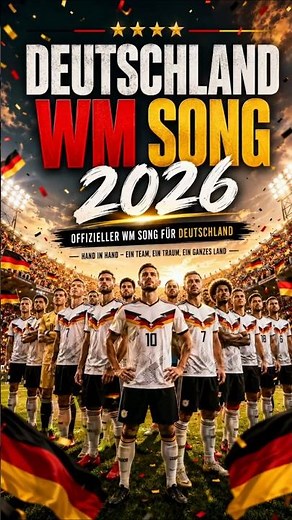 Offizieller Deutschland WM Song 2026 🇩🇪 ⚽ - Ein Team. Ein Traum. Ein ganzes Land. 🇩🇪#deutschland
