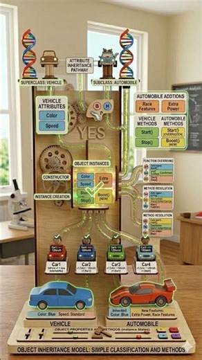 Master Object-Oriented Programming Inheritance: The Ultimate Visual Working Model Guide #inheritance
