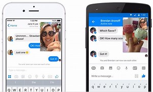 PIC: Facebook Messenger now lets you video chat and text at the same time