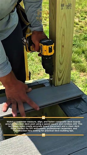 Precision Deck Board Installation #DIY #Carpentry