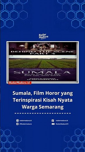 Sumala, Film Horor yang Terinspirasi Kisah Nyata Warga Semarang