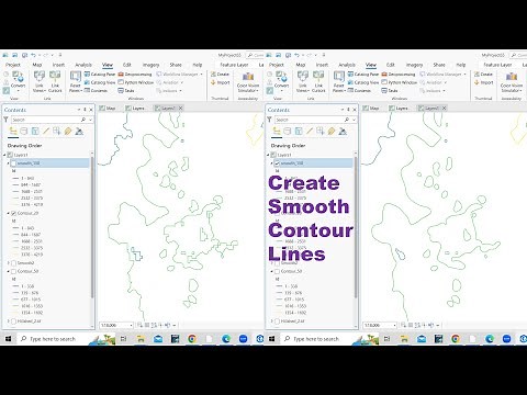 How to Create Smooth Contour Lines using ArcGIS pro