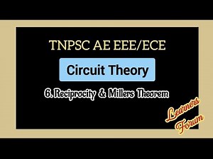 6. Reciprocity & Millers Theorem | Concept & Solved Examples | Circuit Theory