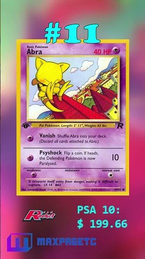 Top 15 Abra Pokémon Cards #tcg#pokémon#references#Abra